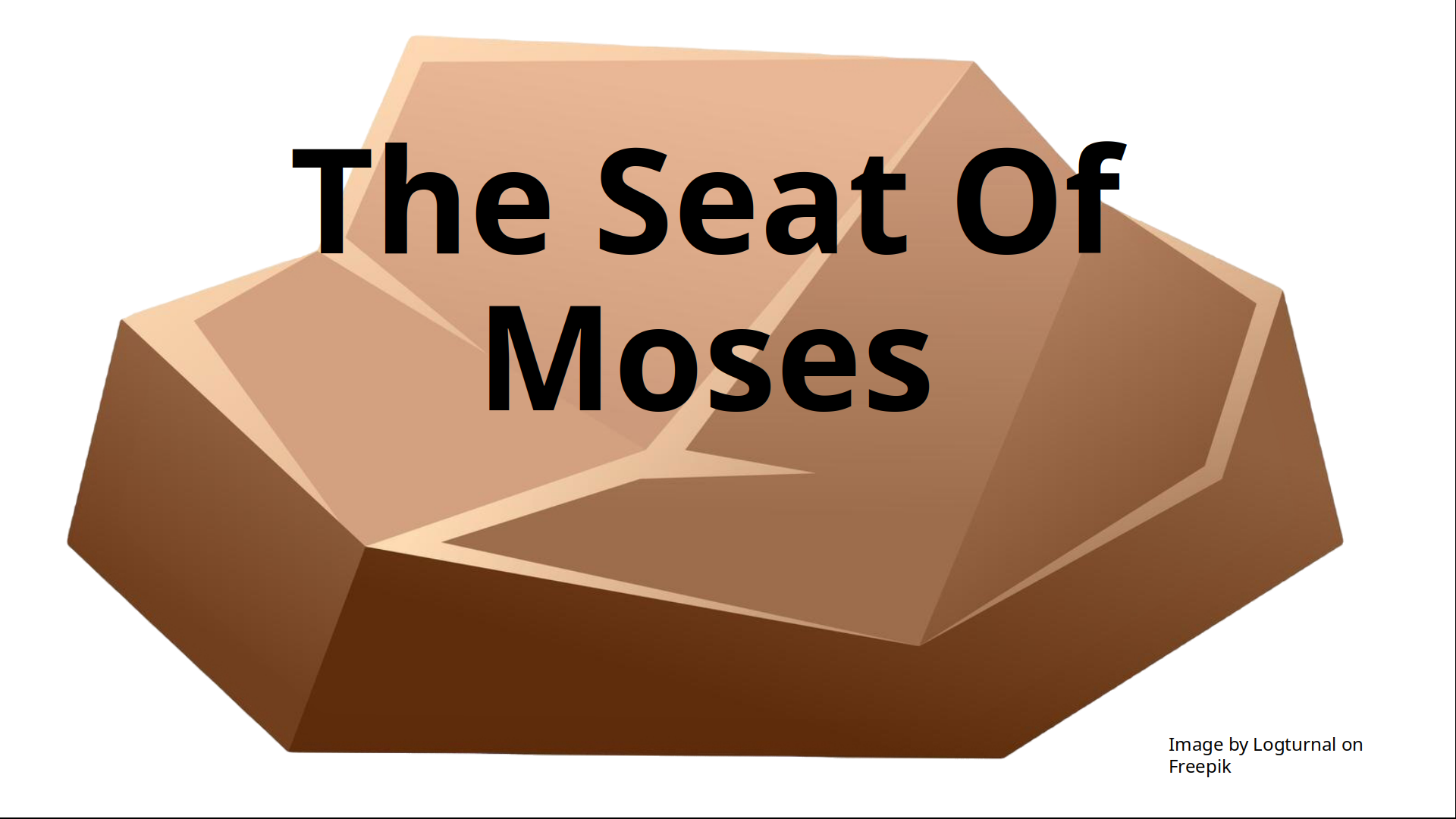 An illustration of a large rock shaped like an armchair.