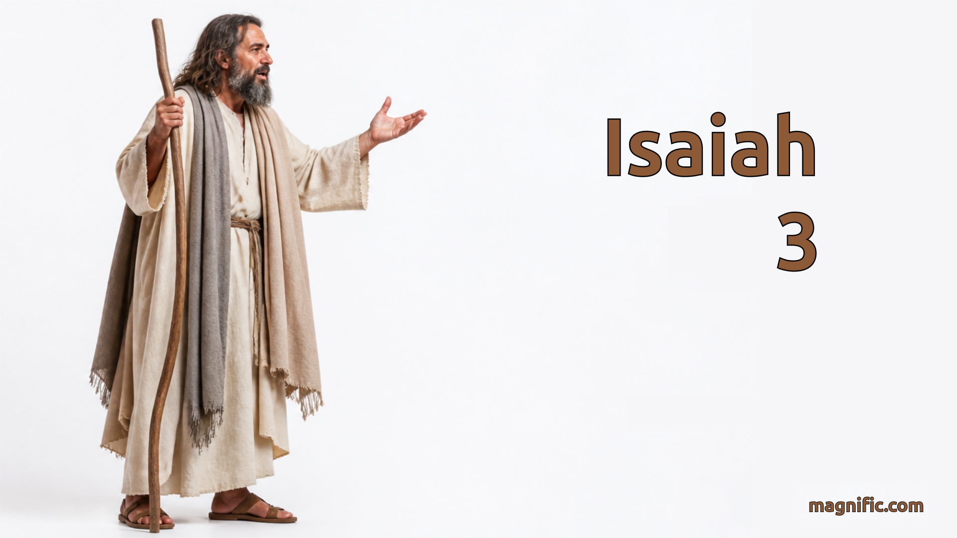 An illustration of Isaiah teaching.